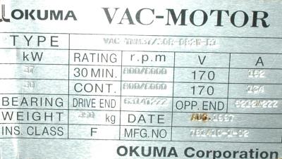 Okuma VAC-YMM37-30R-082W-R1 label image
