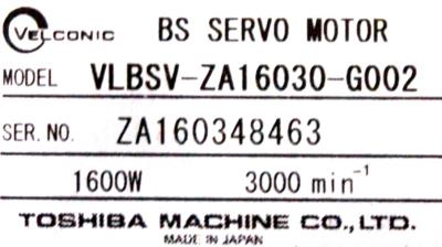 New Refurbished Exchange Repair  TOSHIBA MACHINE CO Motors-AC Servo VLBSV-ZA16030-G002 Precision Zone