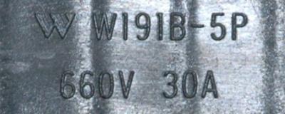 Yaskawa W191B-5P label image
