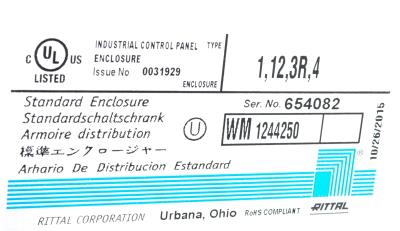 Rittal WM161608NC label image