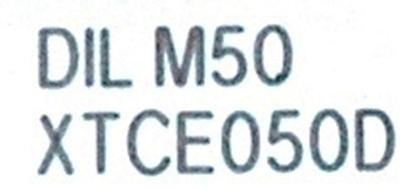 EATON CORPORATION XTCE050D00A label image