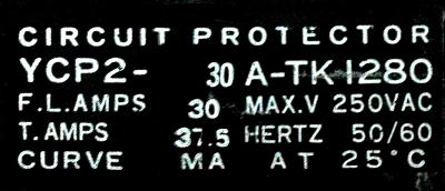 Yaskawa YCP2-30A-TK1280 label image