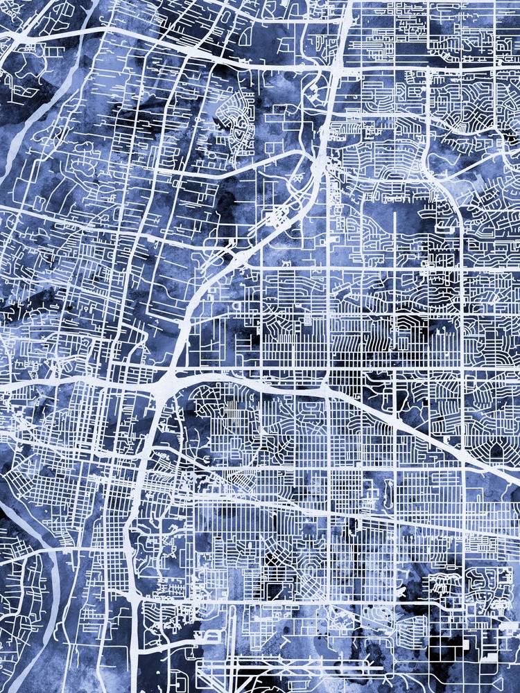 Poster - AlbuquerqueStreet Map by Michael Tompsett, - Picture 7 of 25