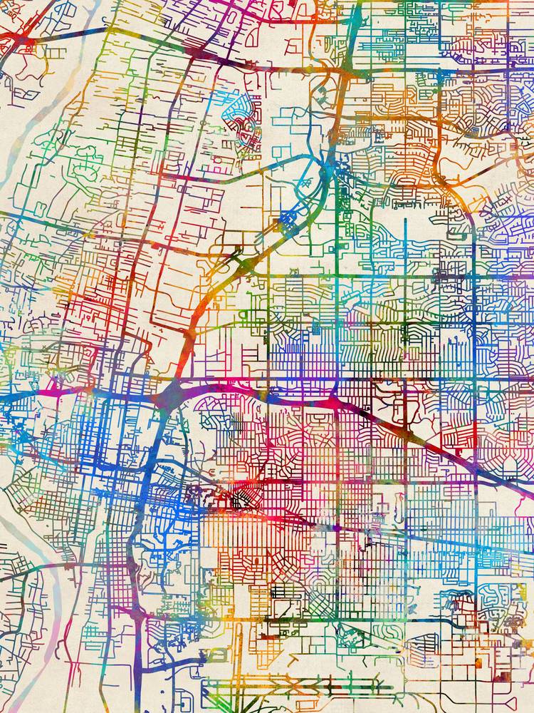 Póster - Mapa de AlbuquerqueStreet por Michael Tompsett, - Imagen 7 de 25