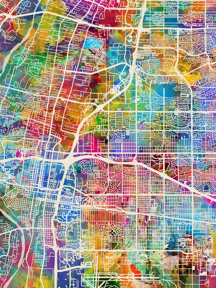 Póster - Mapa de AlbuquerqueStreet por Michael Tompsett, - Imagen 7 de 25