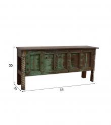 RECLAIMED & REPURPOSED WOOD CONSOLE / SOFA TABLE 