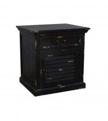 SOLID WOOD END TABLE / NIGHTSTAND W/ 1 DRAWER & 1 DOOR