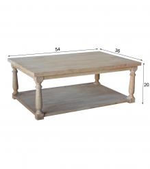 SOLID WOOD COFFEE TABLE - XL