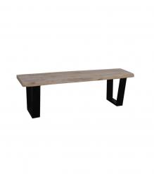 LIVE EDGE SOLID ACACIA WOOD BENCH