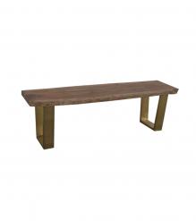 LIVE EDGE SOLID ACACIA WOOD BENCH