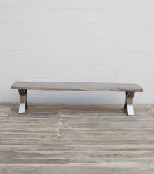 LIVE EDGE SOLID ACACIA WOOD BENCH