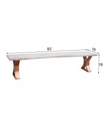 LIVE EDGE SOLID ACACIA WOOD BENCH