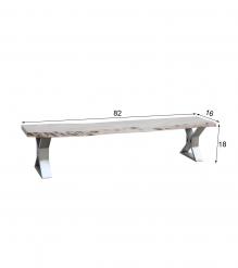 LIVE EDGE SOLID ACACIA WOOD BENCH