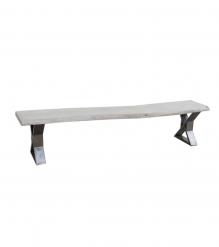LIVE EDGE SOLID ACACIA WOOD BENCH
