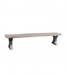 LIVE EDGE SOLID ACACIA WOOD BENCH