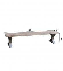 LIVE EDGE SOLID ACACIA WOOD BENCH