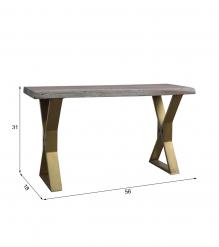 LIVE EDGE SOLID ACACIA CONSOLE / SOFA TABLE