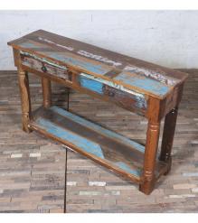 SOLID RECLAIMED TEAK WOOD CONSOLE 