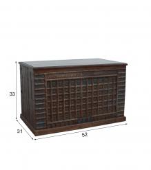 METAL & SOLID RECLAIMED WOOD W/ 1 DRAWER & 1 DOOR DESK