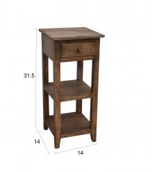 SOLID WOOD END TABLE / NIGHTSTAND