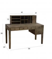2 PIECE SOLID WOOD DESK + ORGANIZER