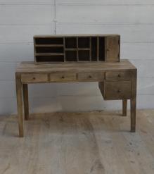 2 PIECE SOLID WOOD DESK + ORGANIZER