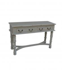 SOLID WOOD 2 DRAWER CONSOLE  TABLE