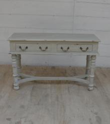 SOLID WOOD 2 DRAWER CONSOLE  TABLE