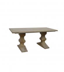 SOLID WOOD PEDESTAL DINING TABLE