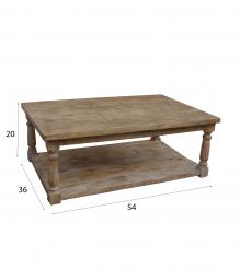 SOLID WOOD COFFEE TABLE - XL