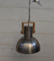 HANGING IRON + WOOD PENDANT LIGHT