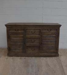 SOLID WOOD SIDEBOARD W/ DRAWERS & DOORS