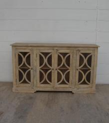 SOLID WOOD & GLASS MODERN SIDEBOARD
