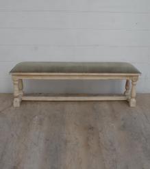 UPHOLSTERED SOLID WOOD BENCH