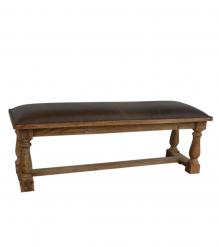 UPHOLSTERED SOLID WOOD BENCH