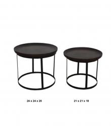 Nesting End Tables Set of 2, Side Table