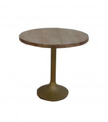 SOLID WOOD & IRON SIDE TABLE