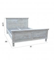 SOLID WOOD KING BED