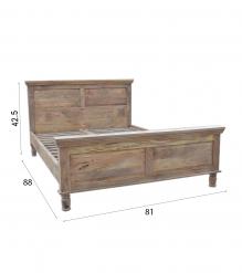 SOLID WOOD KING BED