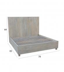 SOLID WOOD King Bed