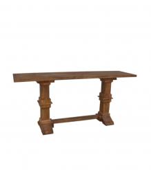 SOLID WOOD PEDESTAL CONSOLE / SOFA TABLE