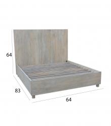 SOLID WOOD Queen bed