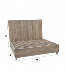 SOLID WOOD Queen bed