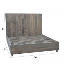 SOLID WOOD Queen bed