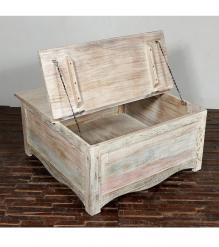 SOLID RECLAIMED WOOD COFFEE TABLE W/ STORAGE
