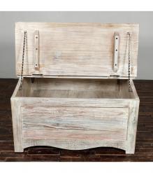 SOLID RECLAIMED WOOD STORAGE COFFEE TABLE W/  ACCESS ON 2 SIDES 