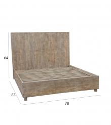 SOLID WOOD KING Bed