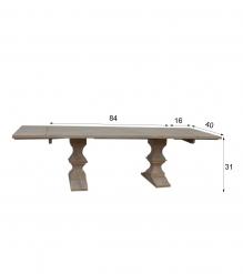 SOLID WOOD PEDESTAL EXTENSION DINING TABLE