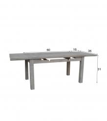 EXTENDABLE SOLID WOOD DINING TABLE W/ SELF-STORING EXTENSIONS