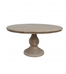 ROUND SOLID WOOD DINING TABLE